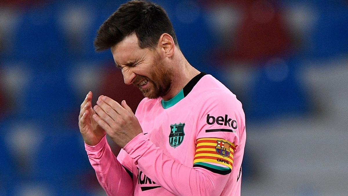 Messi, el pasado 11 de mayo en el encuentro ante el Levante en València.