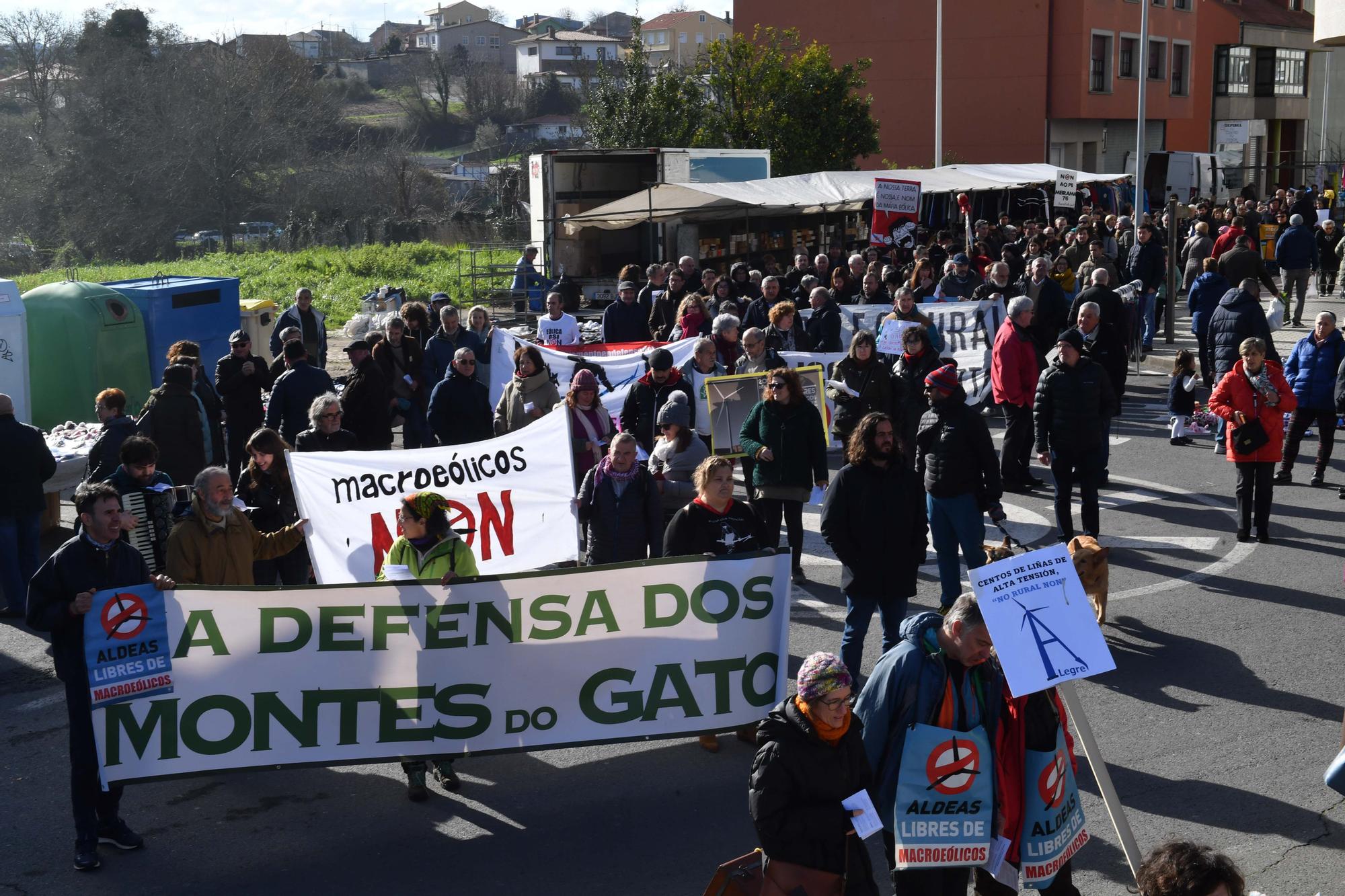 Marcha el Carral contra la "invasión eólica"