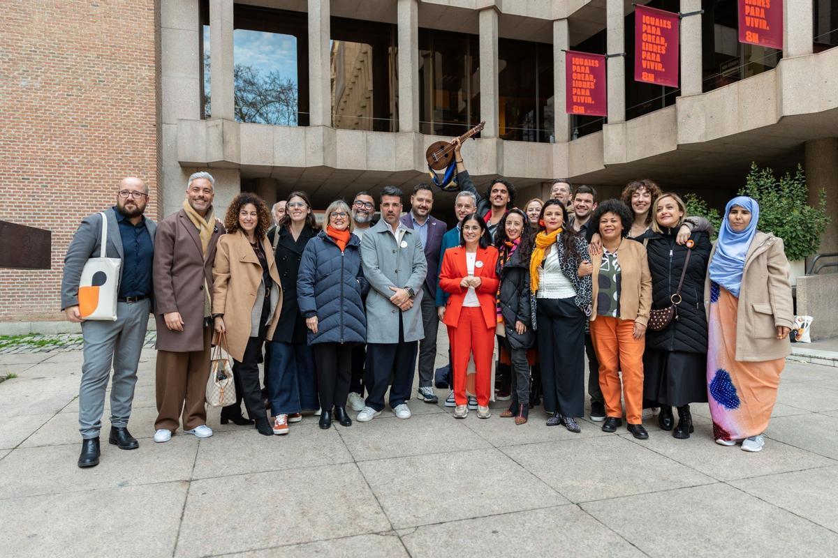 Imagen del equipo que viajó a Madrid para defender el proyecto de 'Rebelión de la Geografía' ante el jurado europeo.
