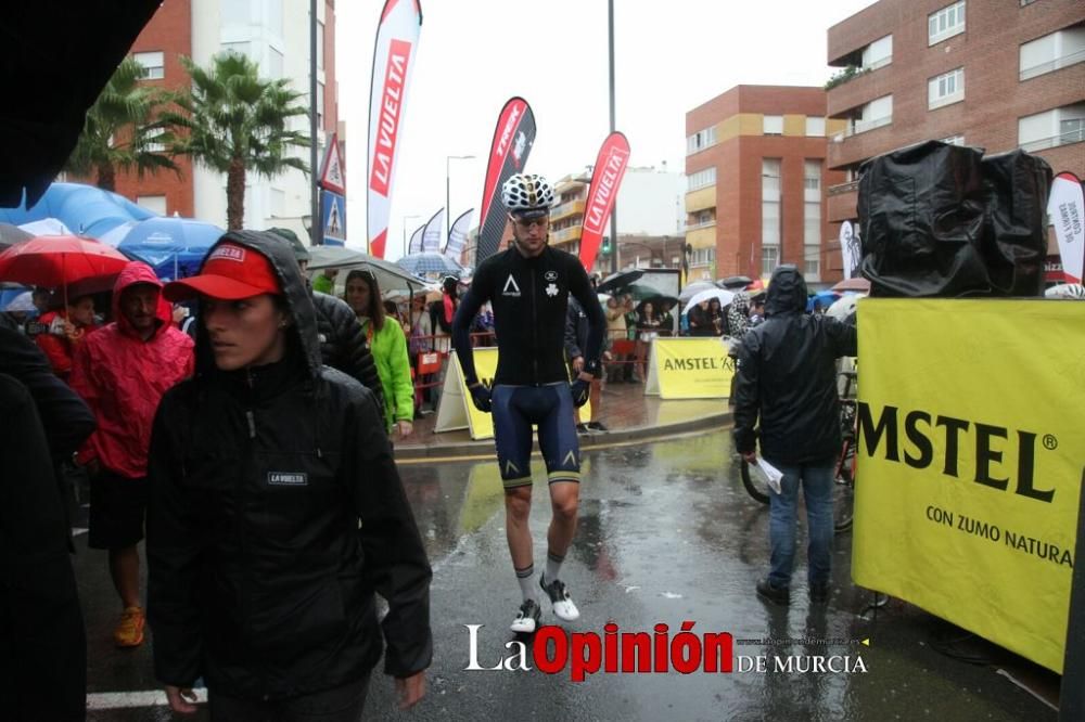 Salida de la Vuelta Ciclista a España desde Lorca