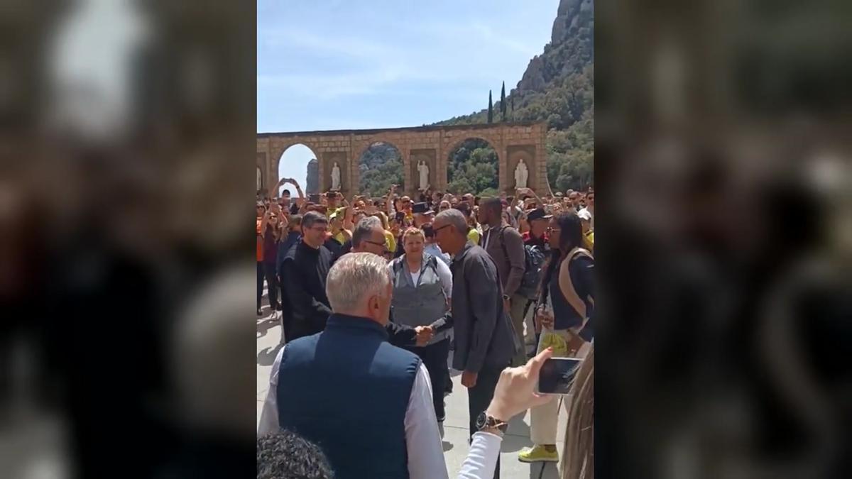 Los Obama en su visita a Montserrat