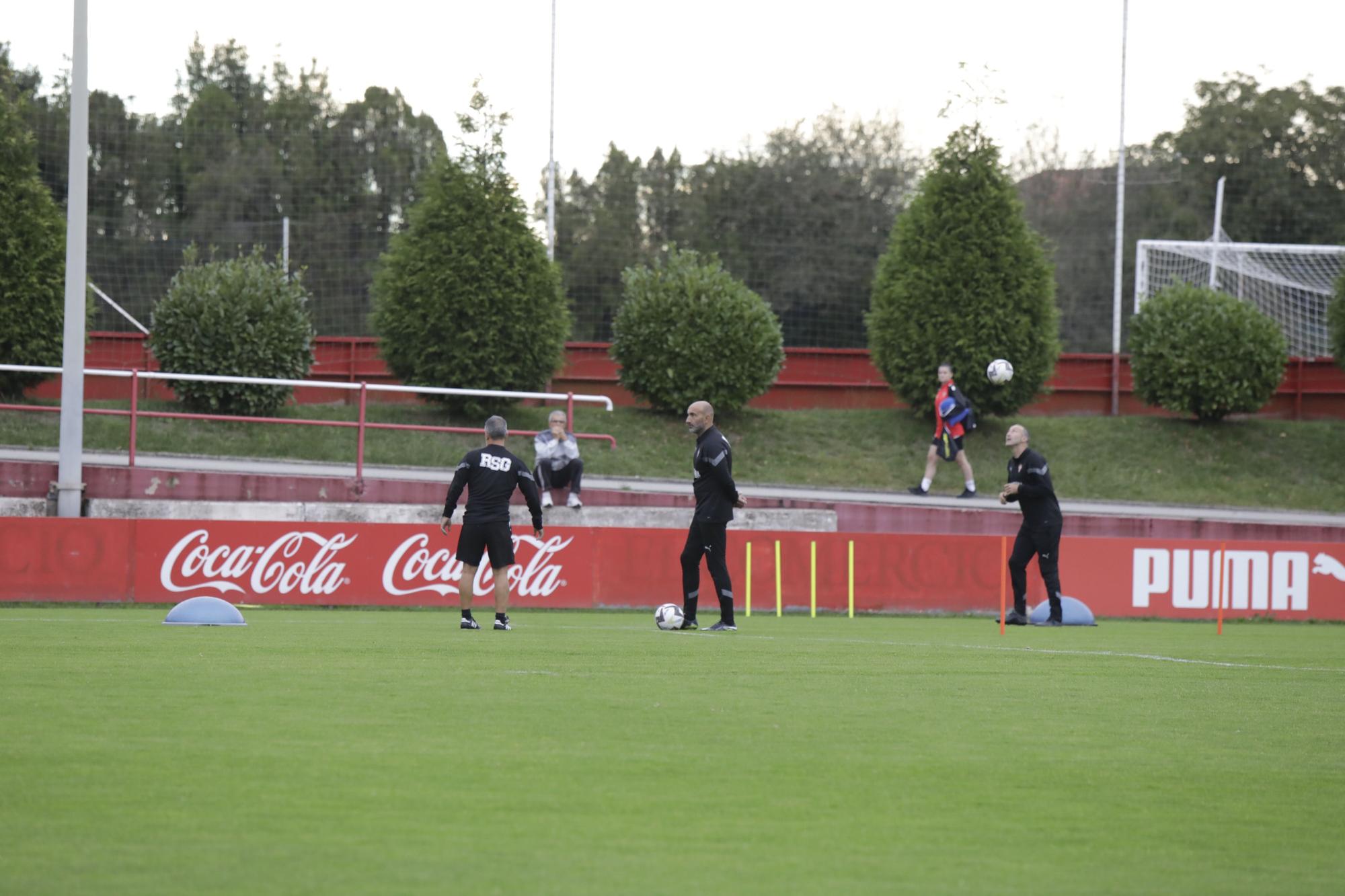 En imágenes: Entrenamiento del Sporting en Mareo