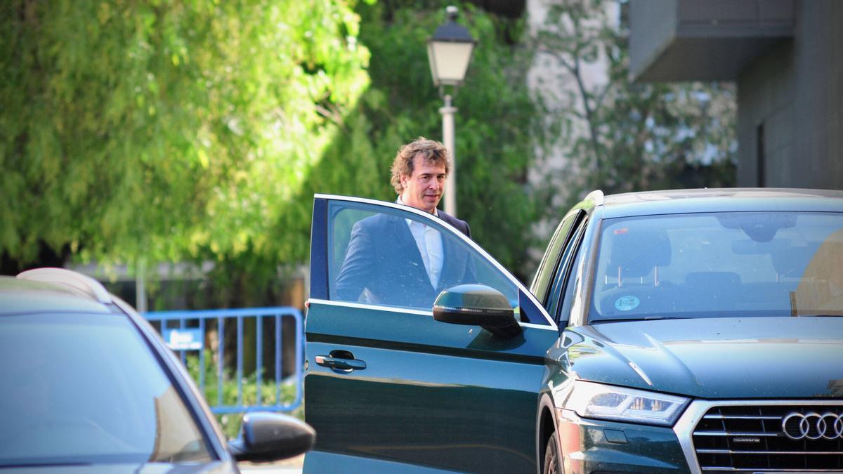 David Sánchez a su salida de la Audiencia Provincial de Badajoz hoy Martes 9 de Junio