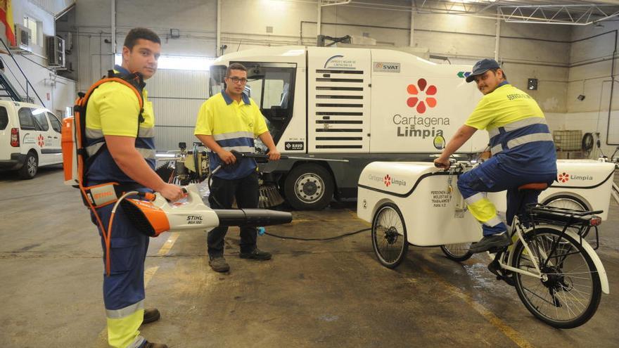 Máquinas menos ruidosas limpiarán Cartagena sin molestar tanto a los vecinos