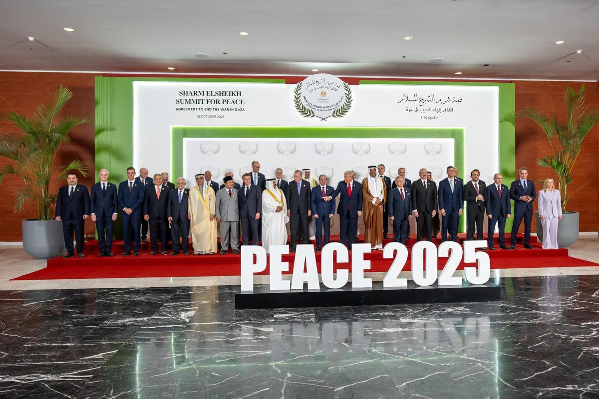 Trump y líderes mundiales se reúnen en Egipto para respaldar el acuerdo de alto el fuego en Gaza