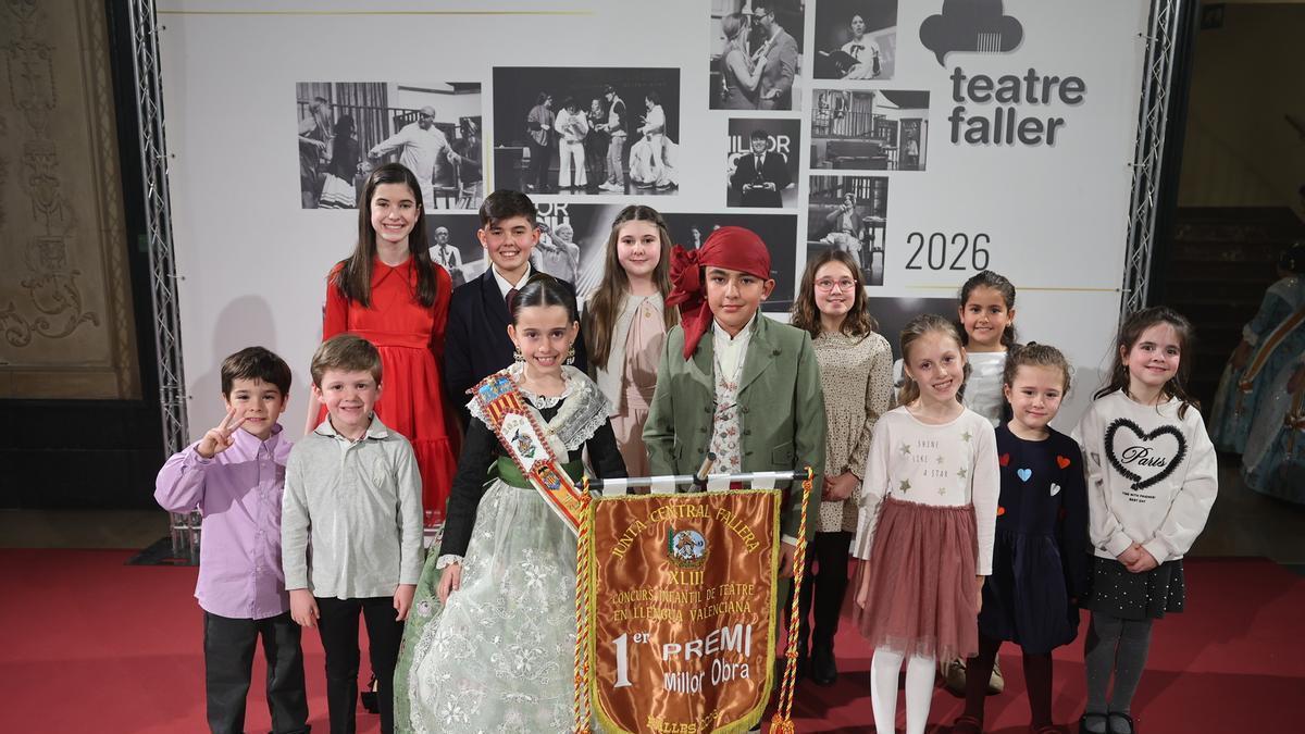 Los triunfadores en la Gala de la Cultura Infantil de las Fallas 2026