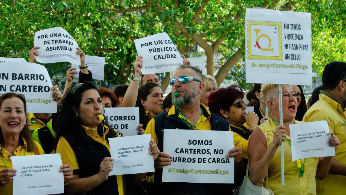 Movilización en abril del personal de Correos en Málaga contra la "precariedad laboral"