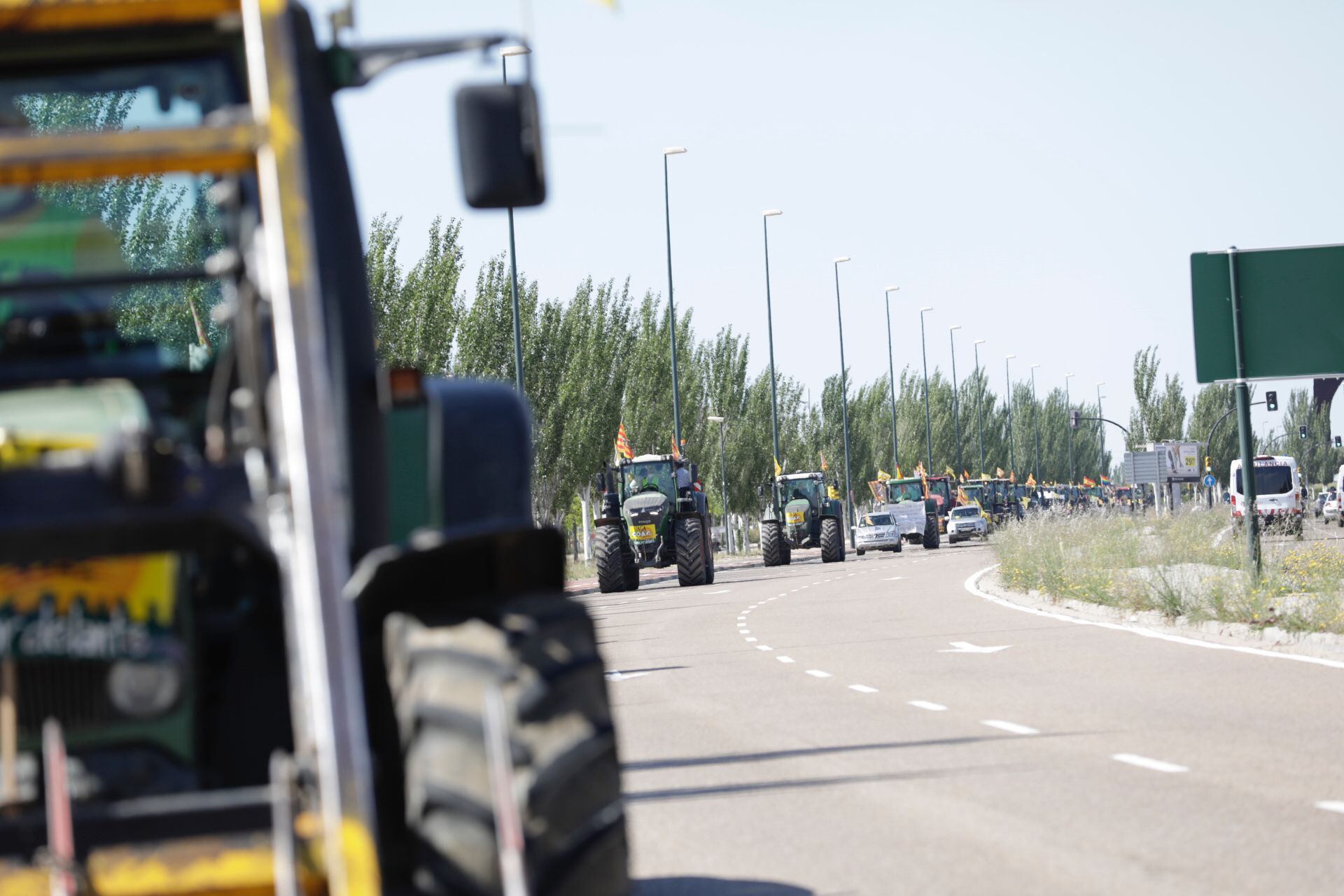 Tractorada en Zaragoza