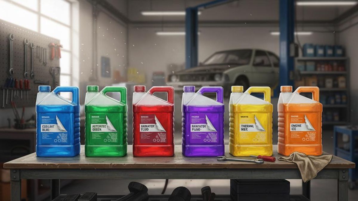 Verde, rosa, naranja, azul, morado... ¿Qué significan los distintos colores del líquido refrigerante?