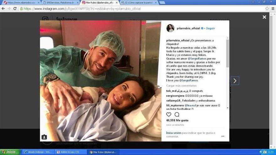 Rubio y Ramos presentan a su tercer hijo