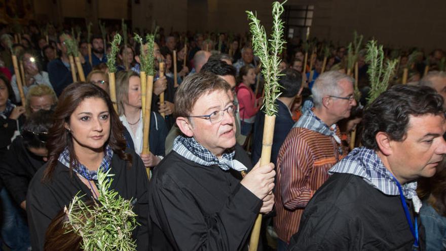 Puig, durante la romería de la Santa Faz en Alicante.