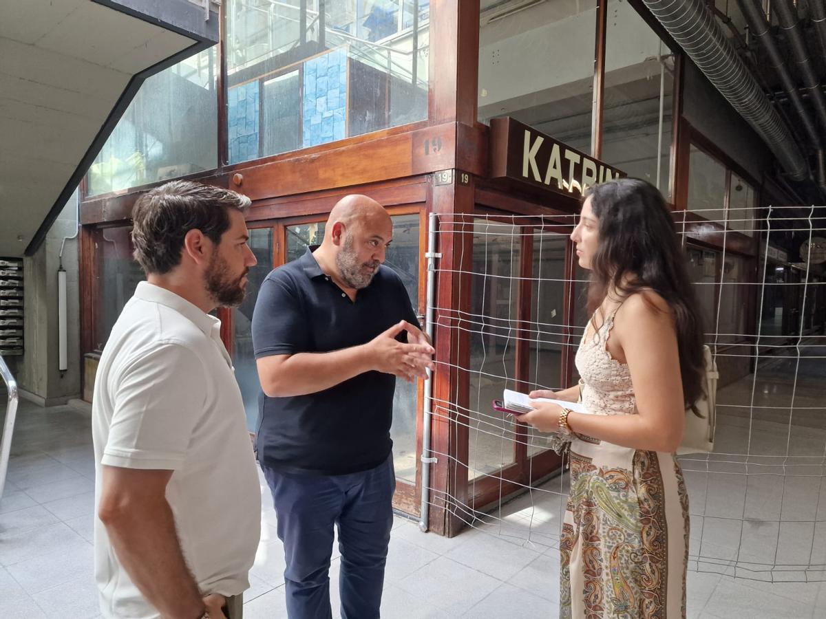 Jaime Martínez en las galerías de Plaza Mayor.