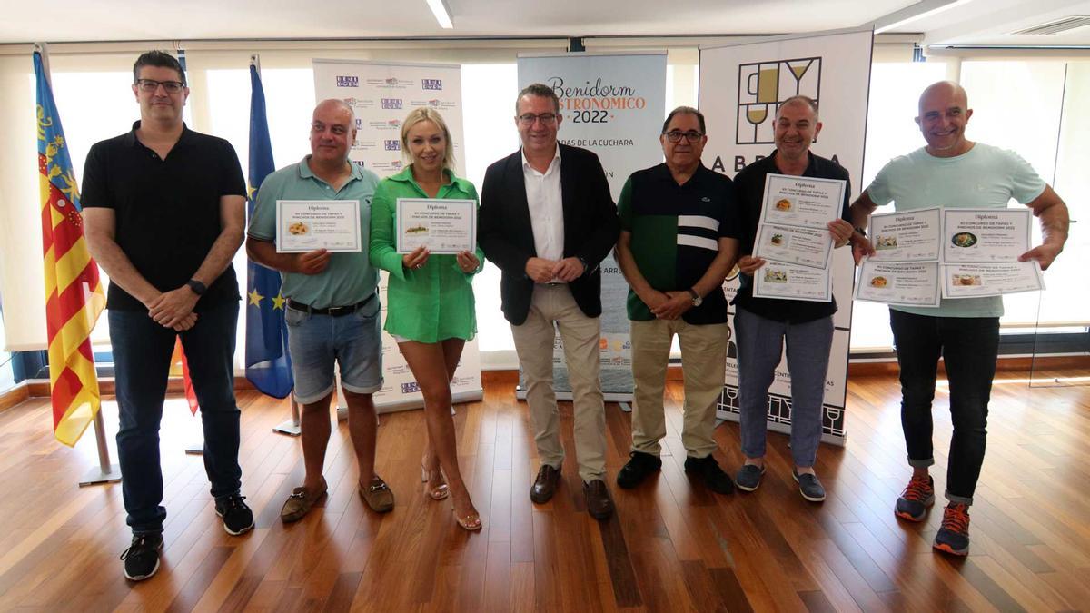 Los ganadores del concurso de tapas y pinchos de Benidorm.