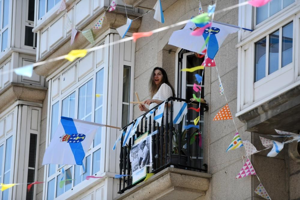 Un Día das Letras Galegas de balcón en balcón