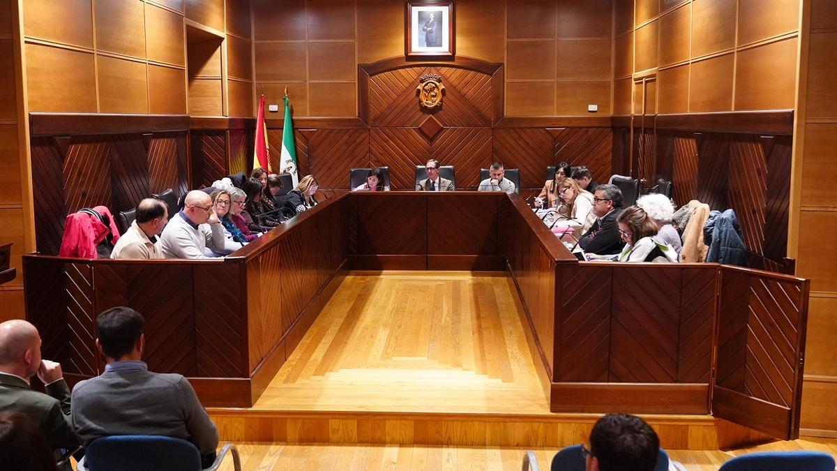 Instante de la sesión plenaria celebrada este jueves por la Corporación municipal de Pozoblanco.