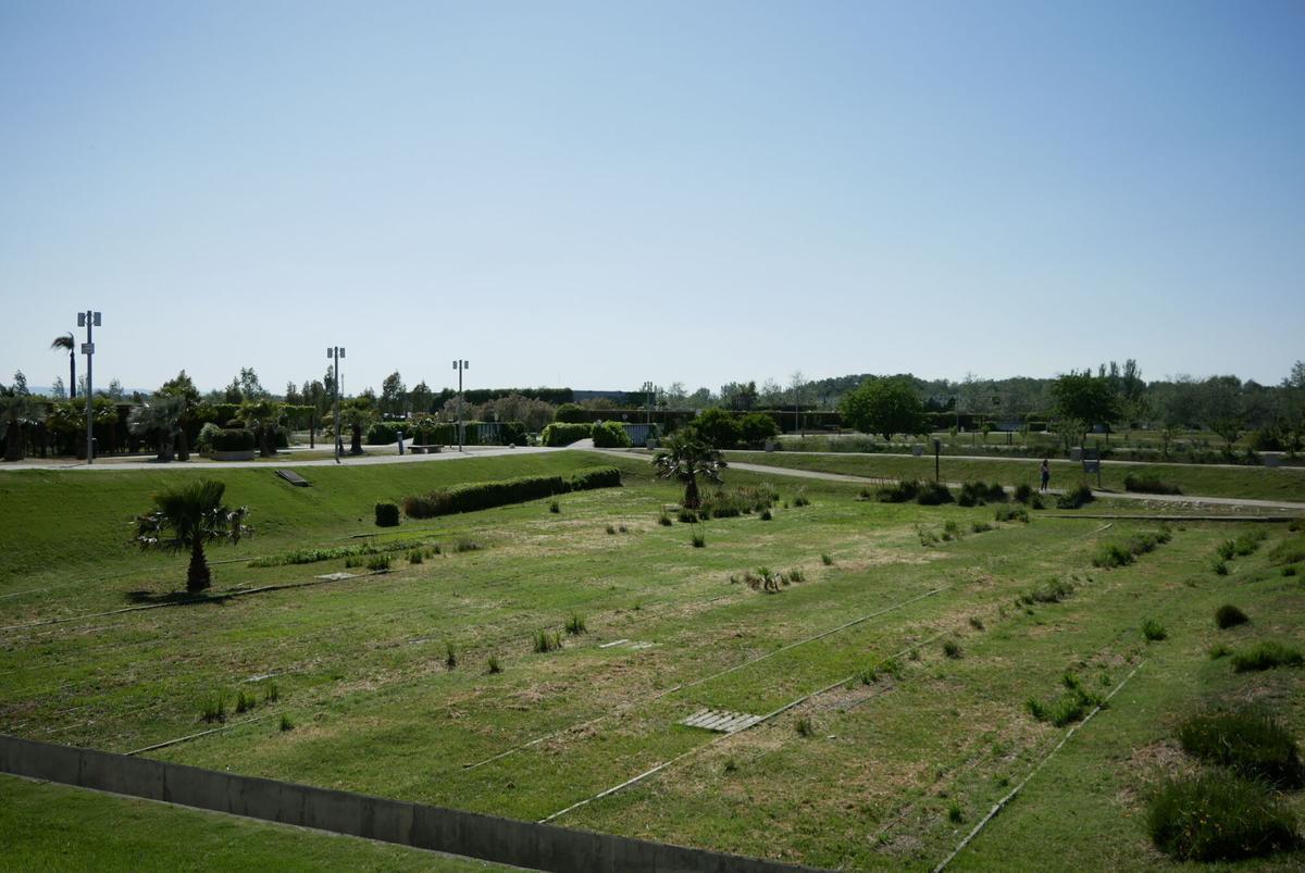 Estado del Parque del Agua Luis Buñuel de Zaragoza.