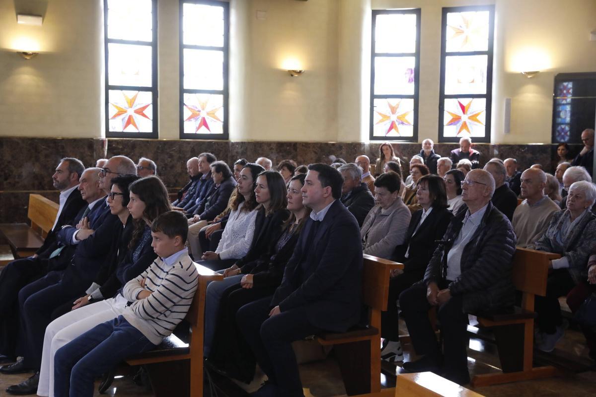 Funeral por la profesora María Rosa Fernández, mujer de Vicente Gotor, en la capilla del Tanatorio de Los Arenales