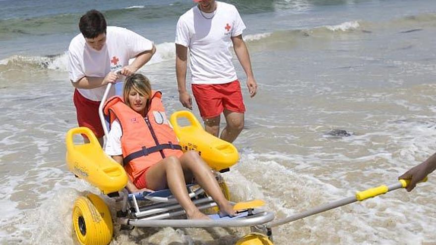 La presentación se realizó a pie de playa.