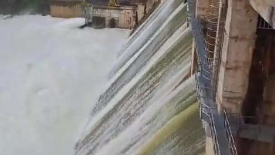 Video | El pantano de García Sola, desembalsando