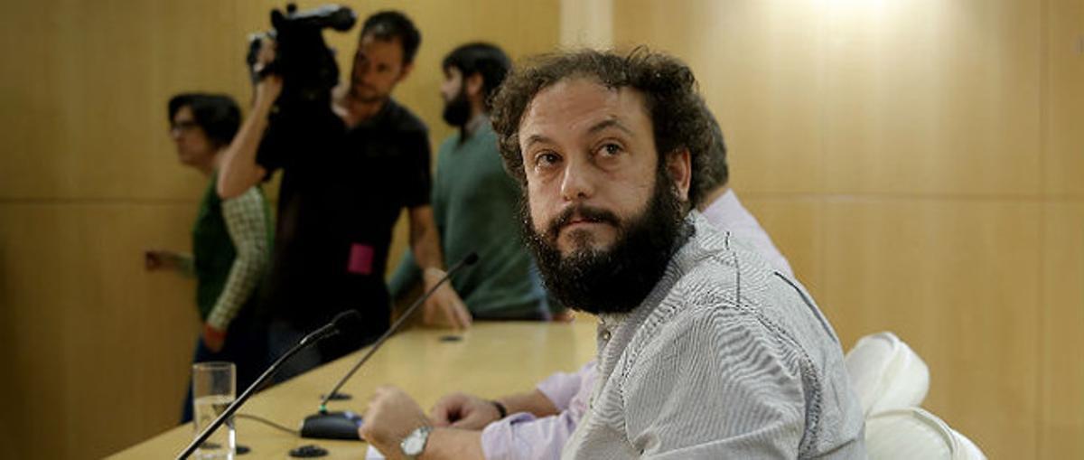 El regidor de districte de Madrid, Guillermo Zapata, el dia 15. El regidor de districte de Madrid, Guillermo Zapata, el dia 15.