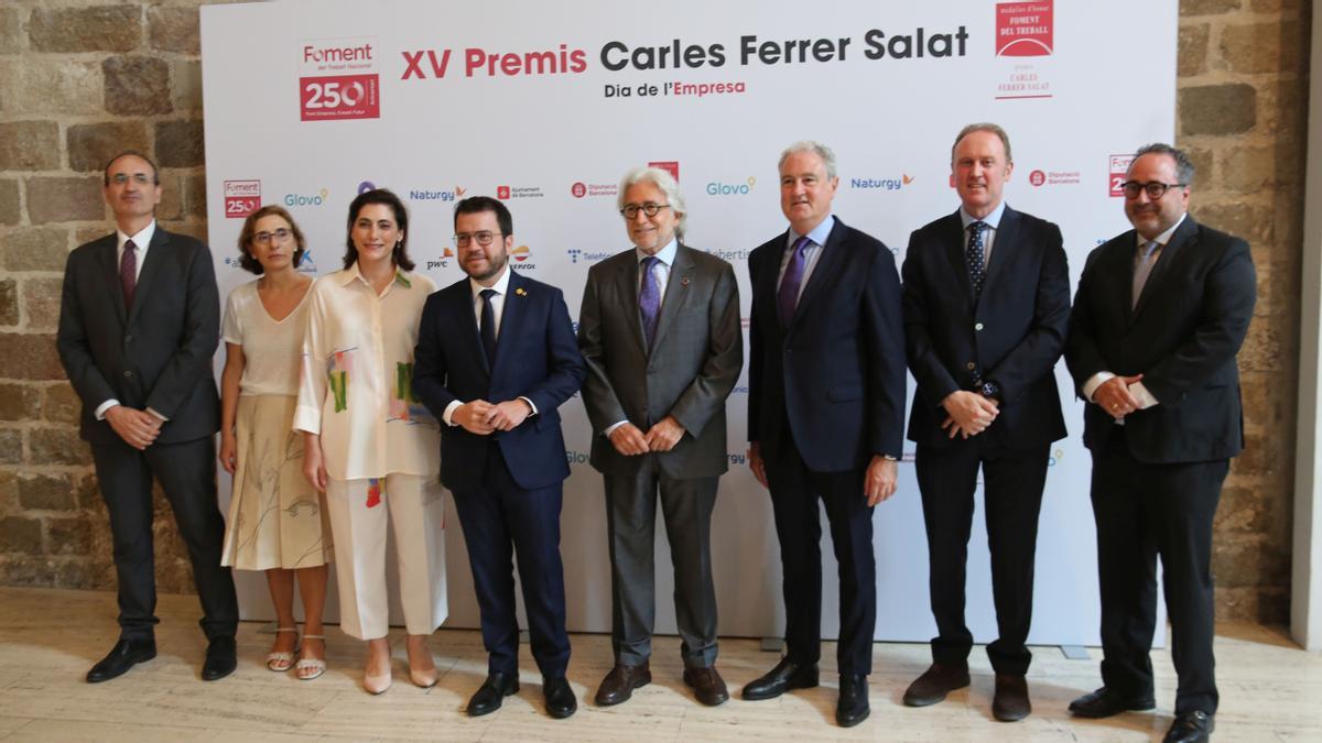 Entrega premios Ferrer Salat de Foment del Treball en el marco del Dia de l'Empresa. FOTO de RICARD CUGAT