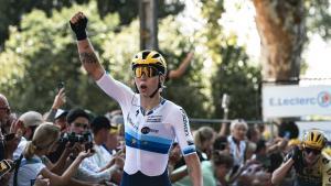 Lorena Wiebes, ganadora de la tercera etapa del Tour Femmes.