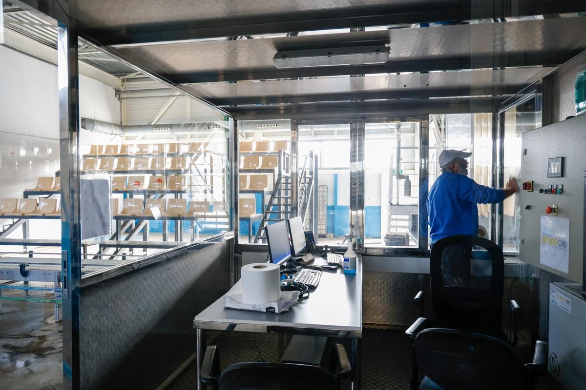 Lonja de pescadores de València, este lunes. Sin actividad.