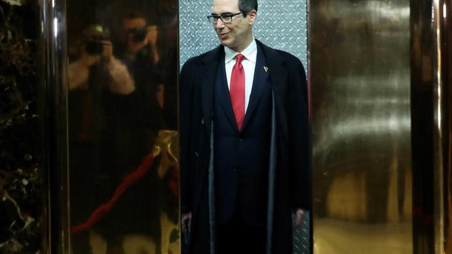 Steven Mnuchin, designado ayer por Trump como secretario del Tesoro.