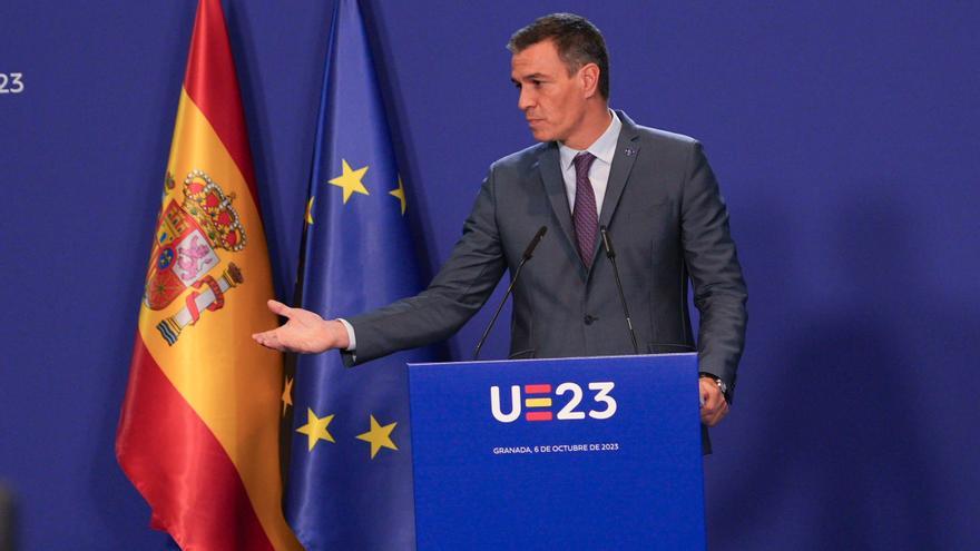 Sánchez utiliza por primera vez la palabra &quot;amnistía&quot; pero se desmarca de la propuesta de Sumar: &quot;No es la del PSOE&quot;