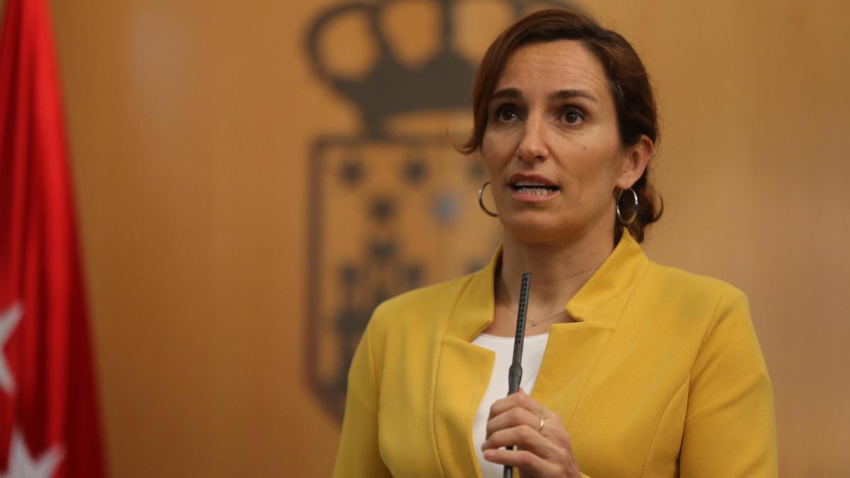 La ministra de Sanidad, Mónica García, de Sumar.