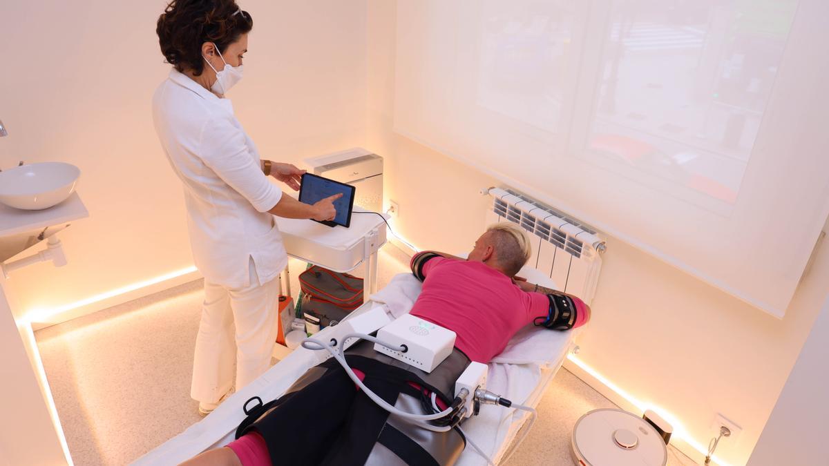 El centro de estética Sara González utiliza técnicas de estimulación neuromuscular.