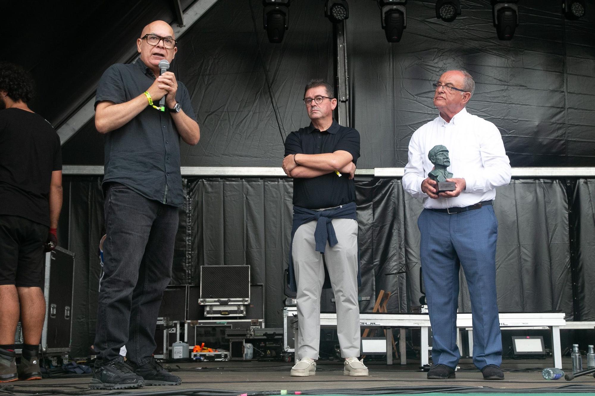 Xosé Regueira, esquerda, José Manuel Mato, centro e José María Varela.