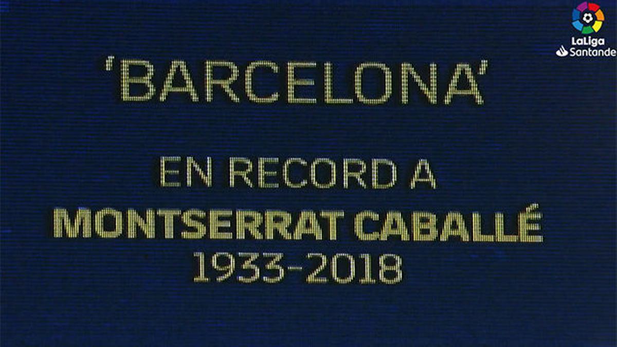 Así fue el homenaje a Montserrat Caballé