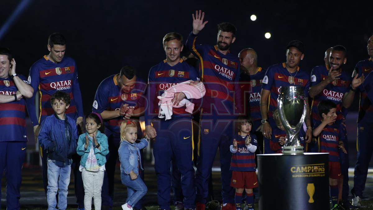 La fiesta del Doblete en el Camp Nou