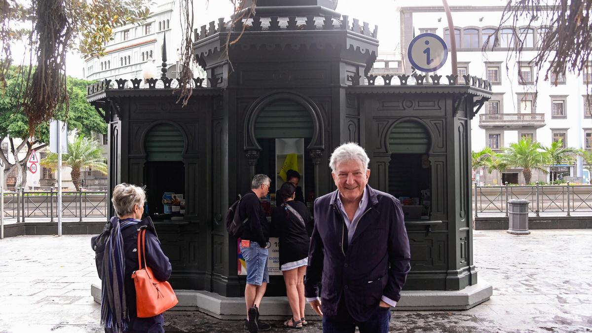 Las Palmas de Gran Canaria recupera uno de los quioscos históricos de la Plaza Hurtado de Mendoza como Punto de información Turística