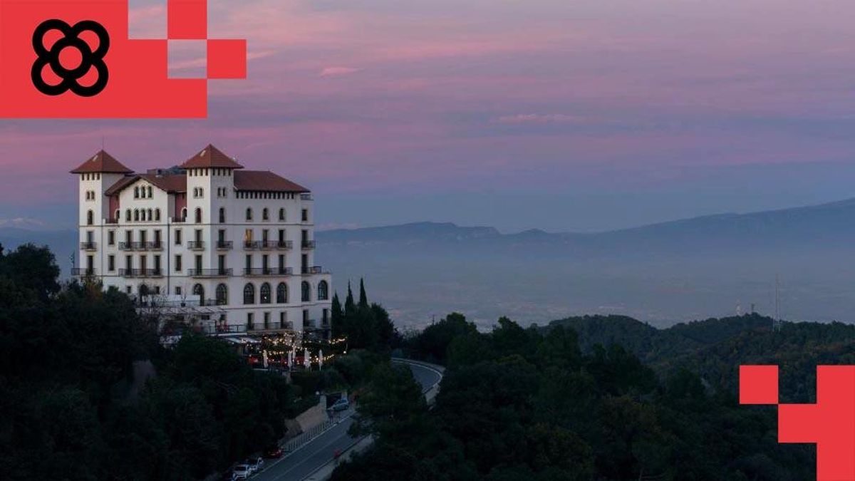 Vista del hotel Mett Barcelona, en lo alto del Tibidabo.