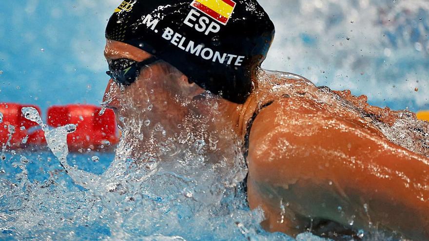 Mireia Belmonte se queda a las puerta del podio en 400 estilos