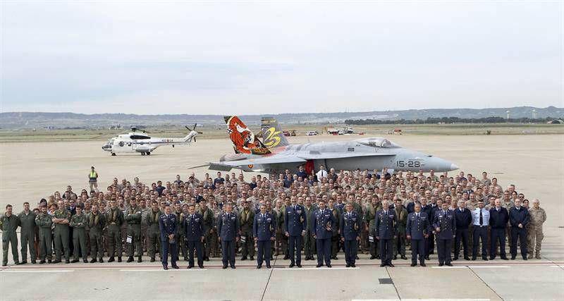 Fotogalería de la visita de Felipe VI a la Base Aérea de Zaragoza