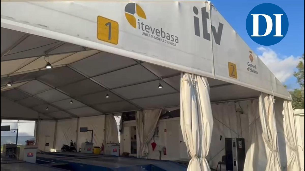 El temporal obliga a cerrar la ITV del Recinto Ferial de Ibiza