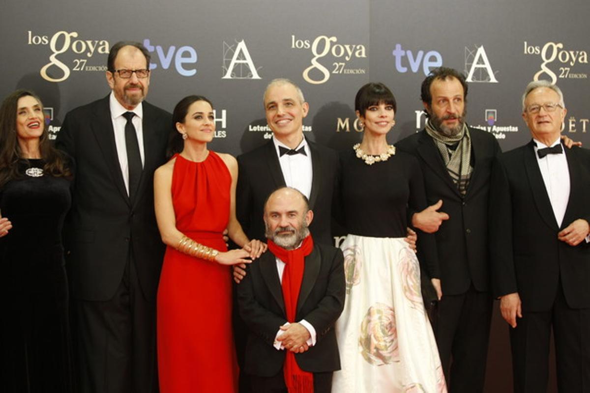 El elenco de la película ’Blancanieves’, capitaneado por su director Pablo Berger.