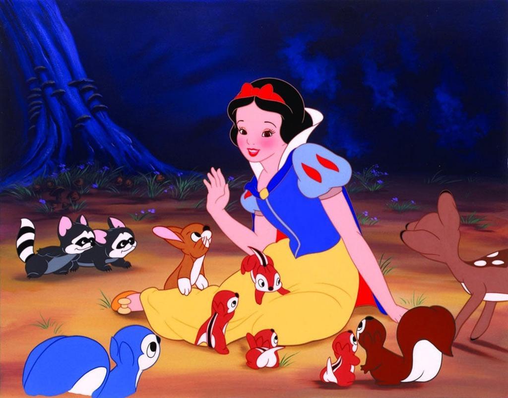 Escena de la película Blancanieves