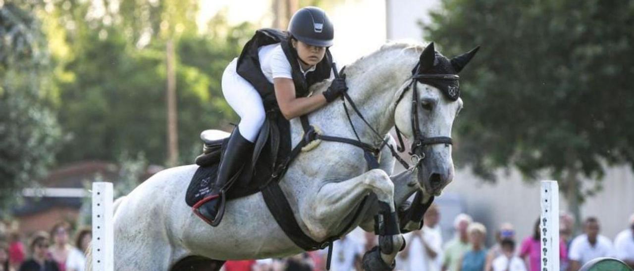 Lucía Sánchez en el torneo de León.