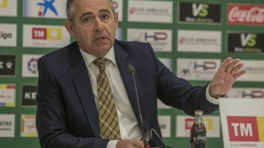 Diego García, presidente del Elche.