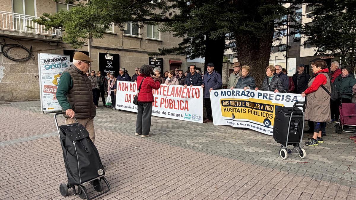 Concentración de A Voz da Sanidade de Cangas, el martes en la Praza da Palma