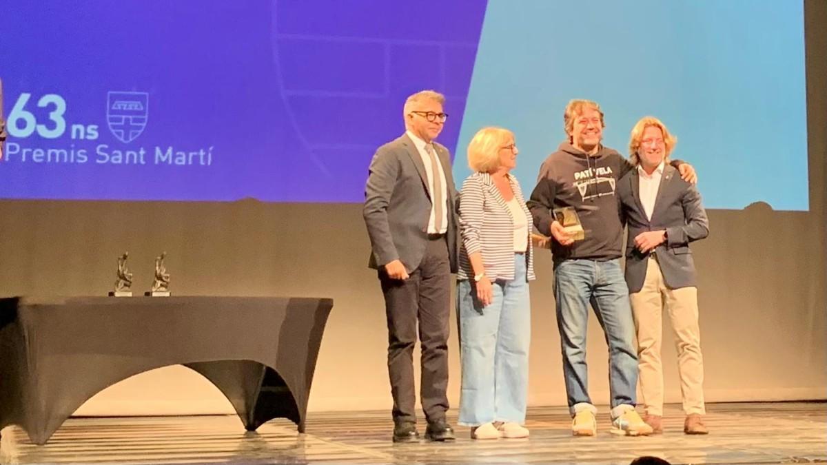 El Club Patí Vela Barcelona ha estat premiat als 63ns Premis Sant Martí