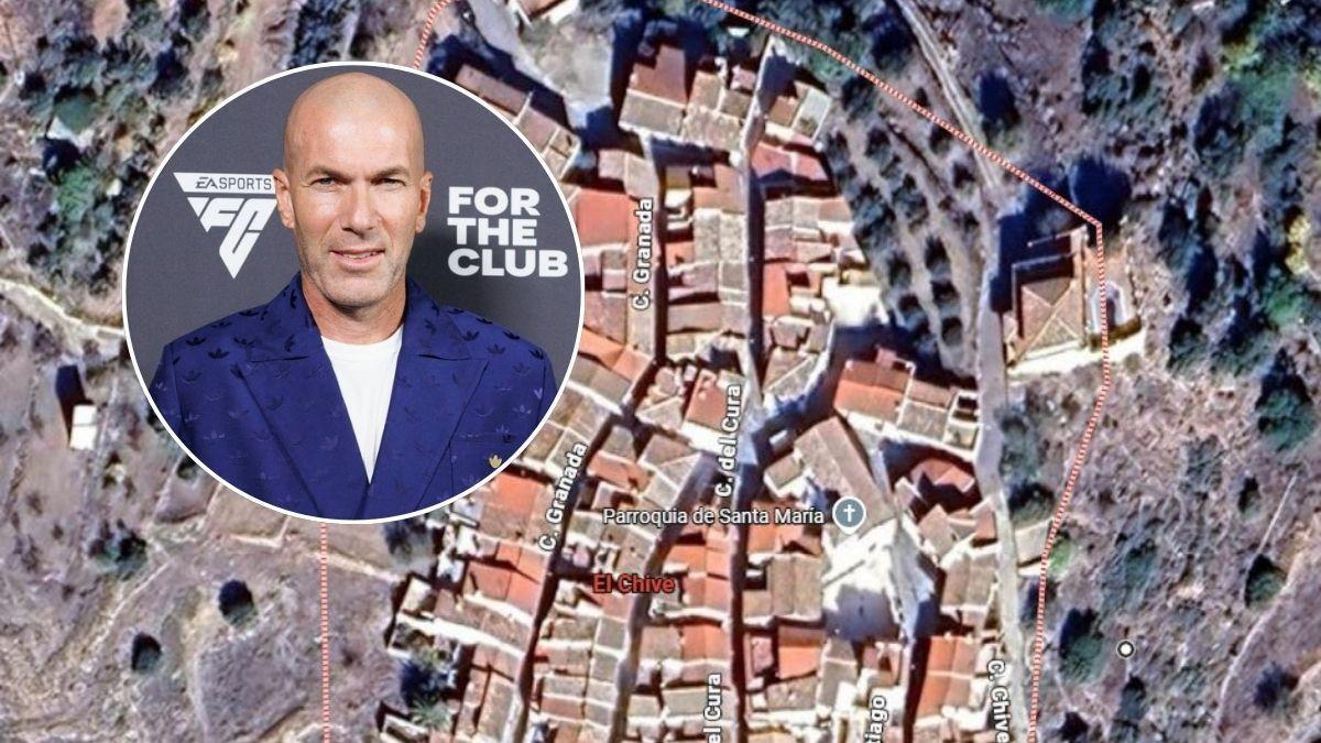 Una casa de tres plantas, terraza y piscina en una pedanía de 60 vecinos: así es el refugio andaluz de Zinedine Zidane