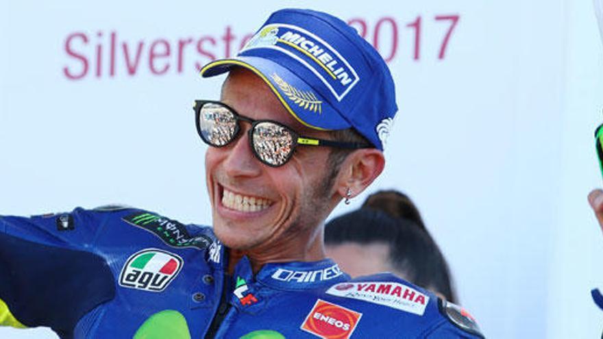 El italiano en el podio de pasado domingo.
