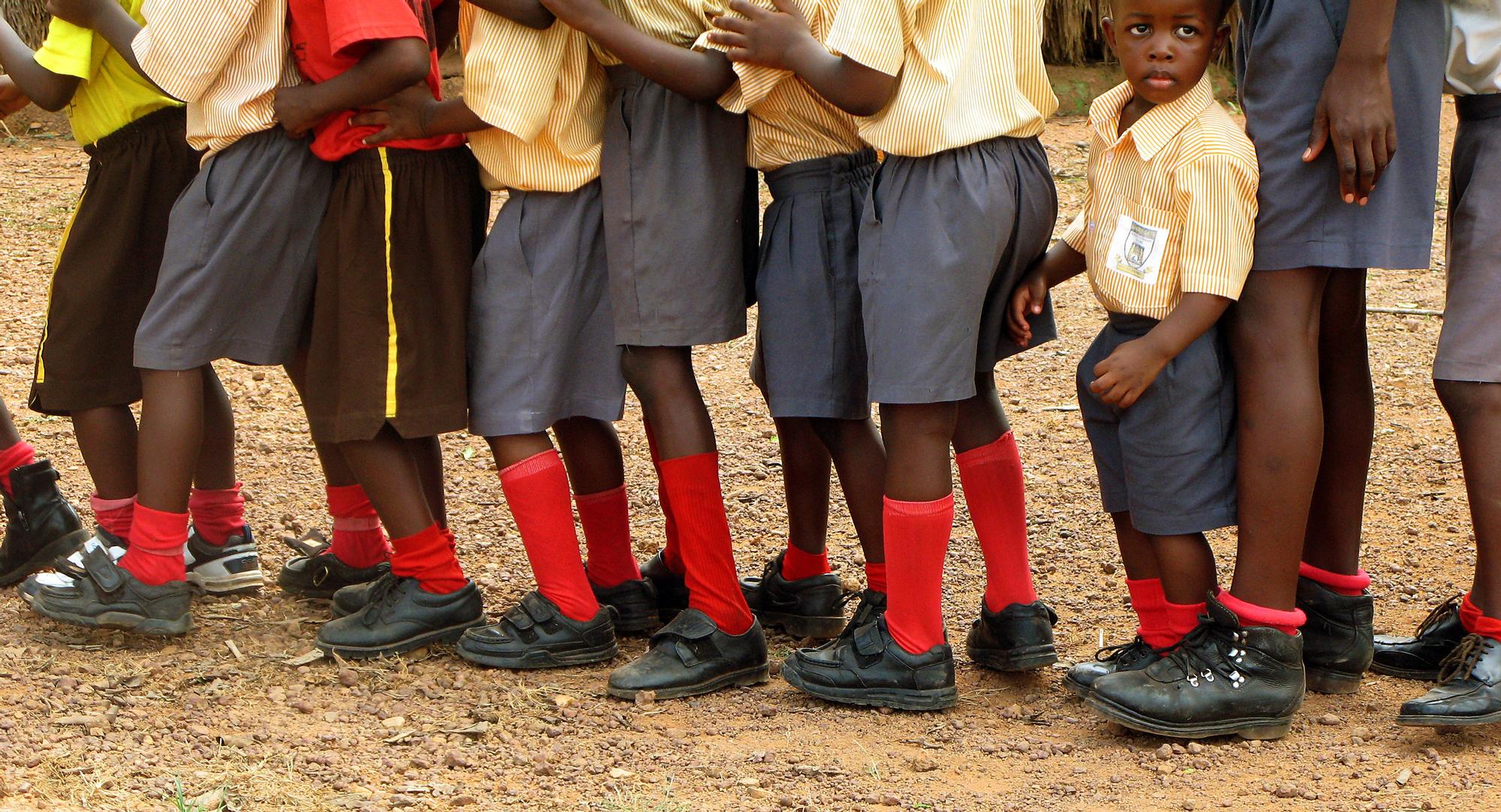 Niños en un colegio en Kampala, Uganda