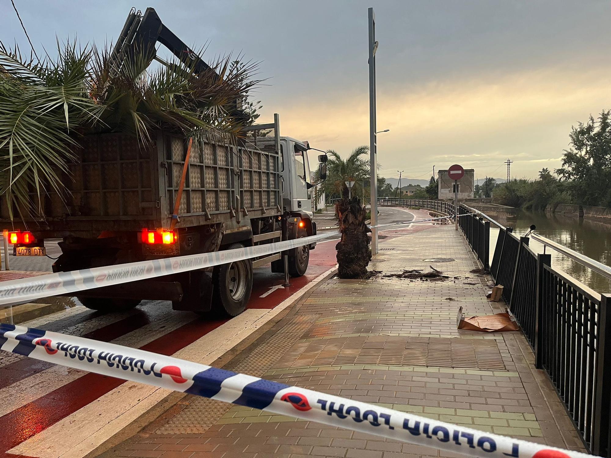 Imágenes del episodio de aguacero y granizo en Castellón