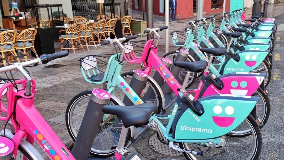 Las nuevas bicicletas del servicio Bicipalma.